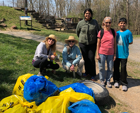 Canal cleanup crew