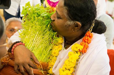 Amma kissing tulsi