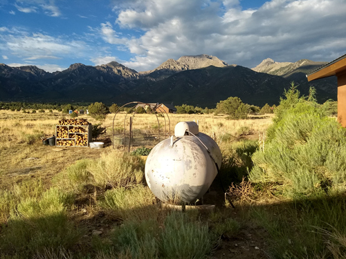 The tank’s back door with 14,000 foot peaks